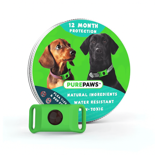 PurePaws™ - 12 Months Flea and Tick Tags for Dogs